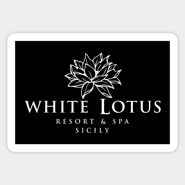 The White Lotus Italy Resort & Spa White Lotus Sticker TeePublic